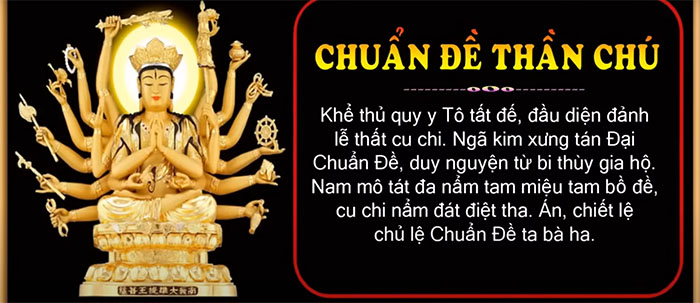 Lợi ích khi tụng niệm thần chú Phật Mẫu Chuẩn Đề